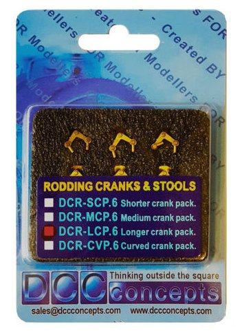 DCR-LCP.6 DCC Concepts Point Rodding Tall Cranks (6) Pins (100)