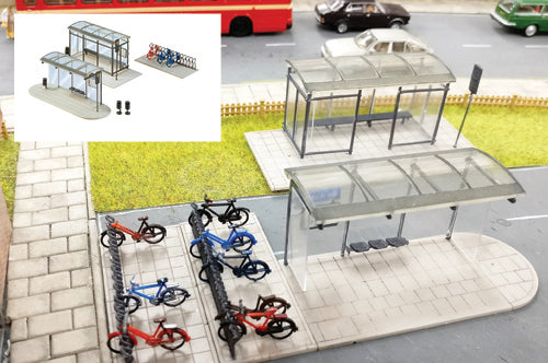 GM423 Gaugemaster Fordhampton Bus Shelters Kit