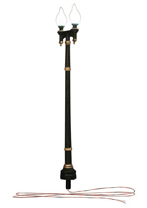 JP5632 Woodland Scenics Double Lamp Post Street Lights