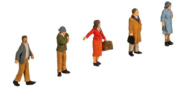 5302 Model Scene People Standing