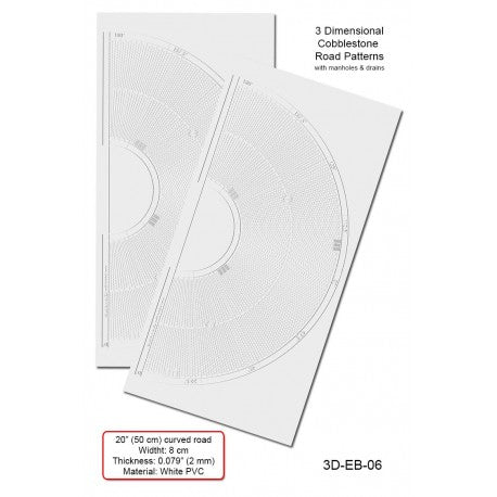 P3D-EB-06 Proses Embossed PVC Sheets (Curved Roads)