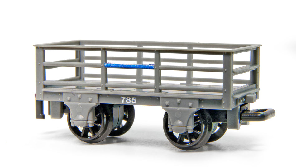 GR321 Peco 2 Ton Slate Wagons in Grey livery - braked