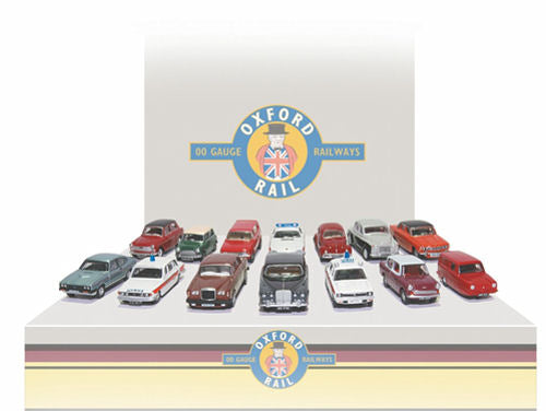 OR76CPK002 Oxford Rail Carflat Pack 1970s Cars