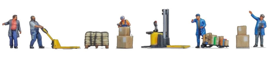 35060 Noch Warehousemen (5) & Accessories 3D Master Figure Set