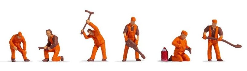 47012 Noch Track Workers (6) Hobby Figure Set