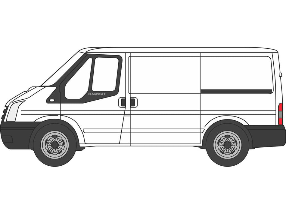 43FT036 Oxford Diecast Ford Transit MkV Frozen White