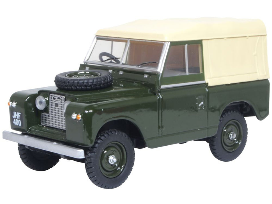 43LR2S008 Oxford Diecast Land Rover Series II SWB Canvas