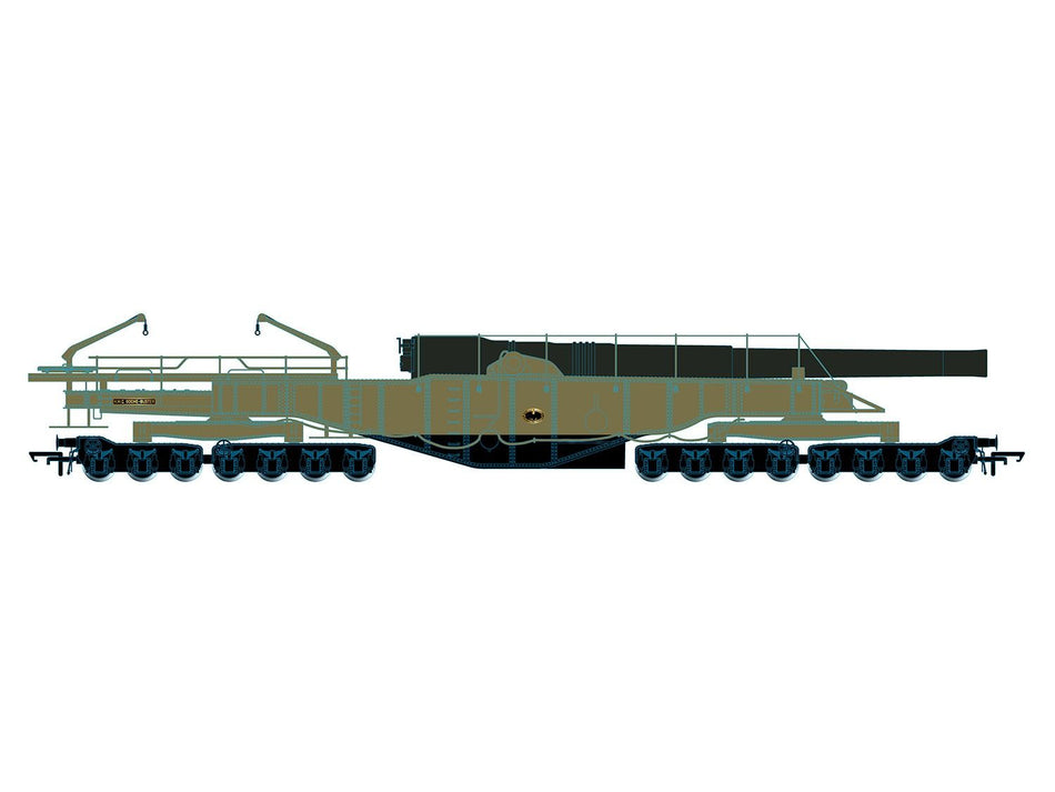 OR76BOOM05 Oxford Rail Rail Gun WWII Boche Buster Post 1940