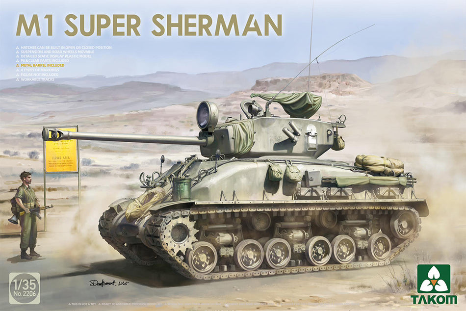PKTAK02206 Takom Israeli Army M1 Super Sherman Medium Tank
