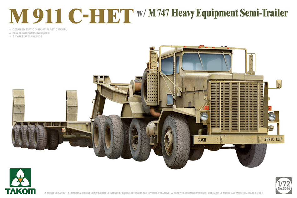 PKTAK05024 Takom US Army M911/M747 Heavy Equipment Transporter