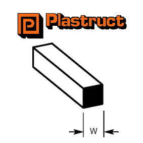 MS-160 Plastruct Square Rod 4.0mm - Pack of 5