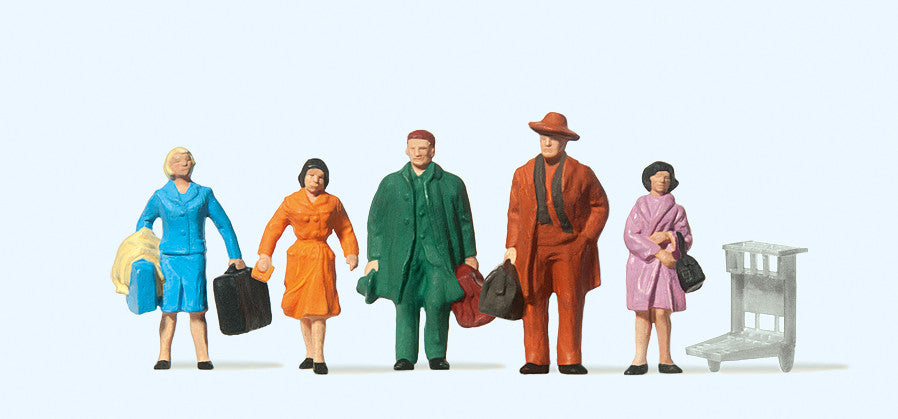 14104 Preiser Passengers with Bags & Trolley (5)