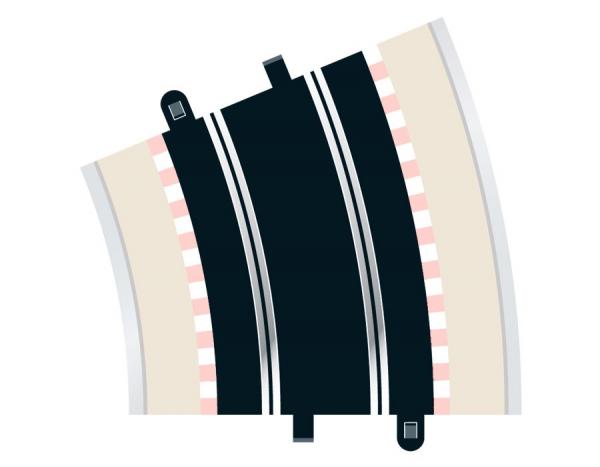 C8235 Scalextric Radius 4 Curve 22.5° x 2