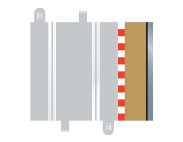 C8223 Scalextric Half Straight Borders 175mm x 4