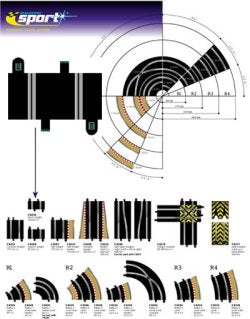C8236 Scalextric Short Straight 78 mm x 2