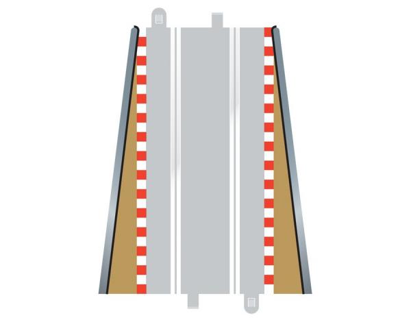 C8233 Scalextric Lead in / Lead Out Borders x 2