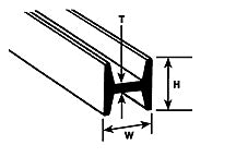HFS-2 Plastruct Fineline H Column