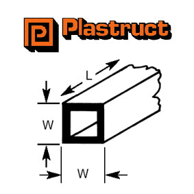 STFS-12 Plastruct Fineline Square Tube