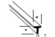 TFS-4 Plastruct Fineline Tees