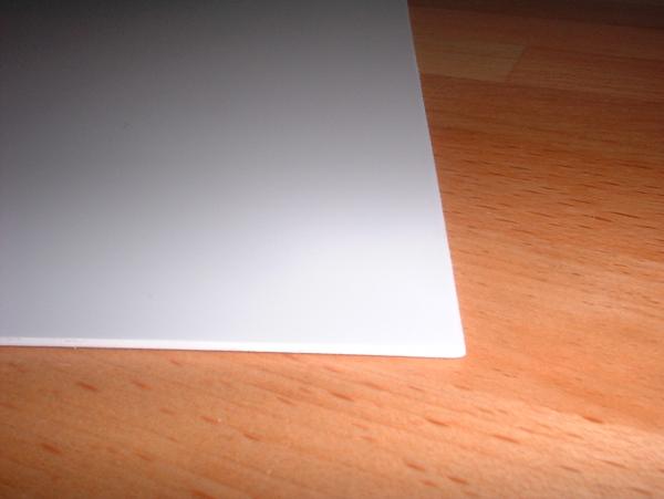 0130 Slaters Plastikard 30thou White Sheet