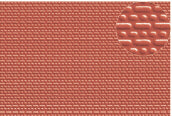 0402 Slaters Plastikard 2mm English Bond Brick Red