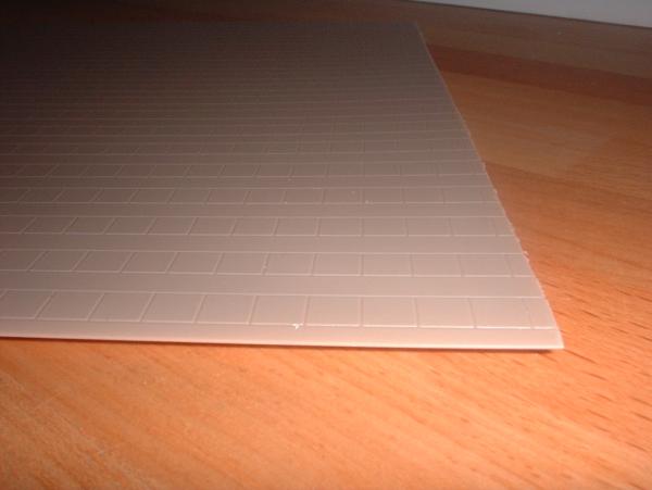 0429 Slaters Plastikard 7mm Scale Roofing Tile Grey
