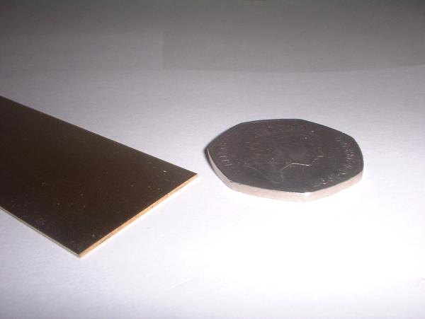 8242 KS Metals Brass Strip 0.032in x 1in x 12in was 242