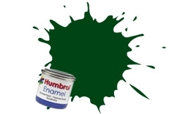 AA6330 # WSL Humbrol 195 14 ml tin enamel chrome green satin