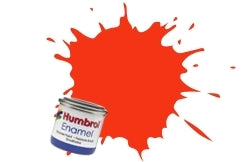 AA7105 # Humbrol 209 14 ml tin enamel flourescent orange