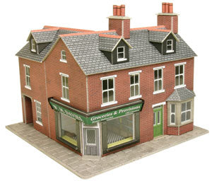 PO263 Metcalfe Red Brick Corner Shop kit