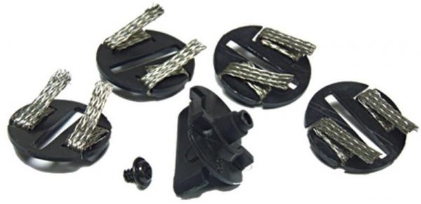 C8329 Scalextric Round Guide Blade, 4 Braid Plates, 1 Screw