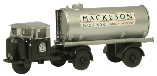 76MH013 Oxford Diecast Mechanical Horse Tank Trailer Mackeson