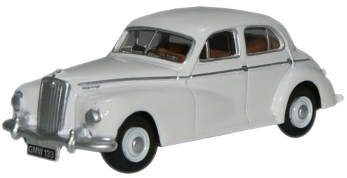 76WOL003 Oxford Diecast White Wolseley 6 80