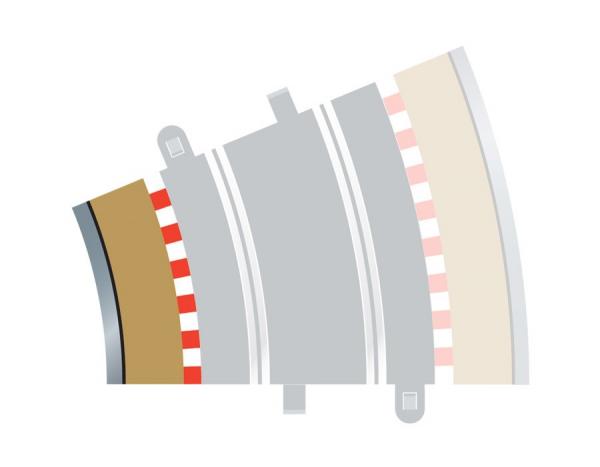 C8281 Scalextric Radius 3 Curve Inner Borders 22.5° x 4