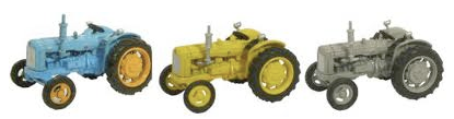 76SET10A Oxford Diecast Fordson Tractor Triple Set
