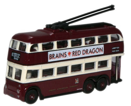 NQ1005 Oxford Diecast Q1 BUT Trolleybus Cardiff