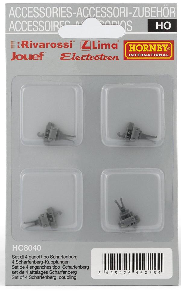 HC8040 Hornby International Set of 4 Scharfenberg Couplings