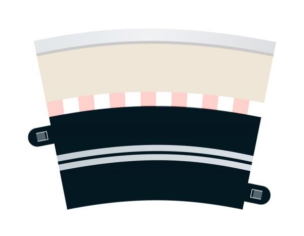 C7017 Scalextric Single Lane Radius 3 Curve Track
