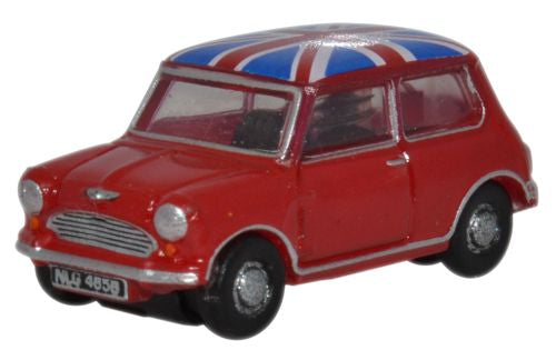 NMN001 Oxford Diecast Mini - Red/Union Jack roof