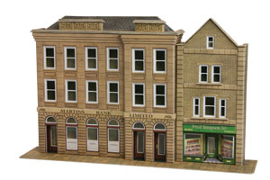 PO271 Metcalfe Low Relief Bank and Shops kit