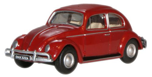 76VWB002 Oxford Diecast VW Beetle - Ruby Red