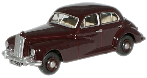 76MS001 Oxford Diecast Morris Six in Maroon