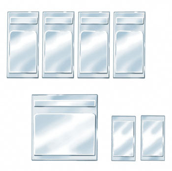 OR54 Peco Coach Window Panes for O-16.5 Gauge coaches.