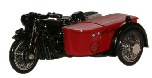 76BSA003 Oxford Diecast BSA Motorcycle and Sidecar in Royal Mail