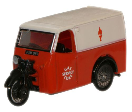 76TV004 Oxford Diecast Gas and Coke Service Tricycle Van