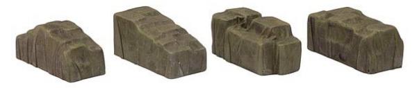 44-545 Bachmann Scenecraft Tarpaulin Covered Wagon Loads x 4