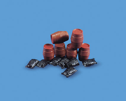 5064 Model Scene Sacks and Barrels