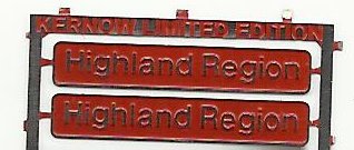 37417 Shawplan Nameplates - Highland Region for 37 417