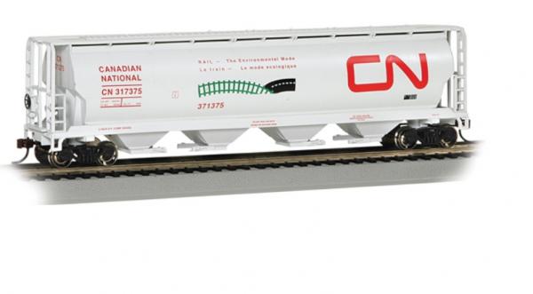19132 Bachmann HO Canadian 4 Bay Grain Hopper CN