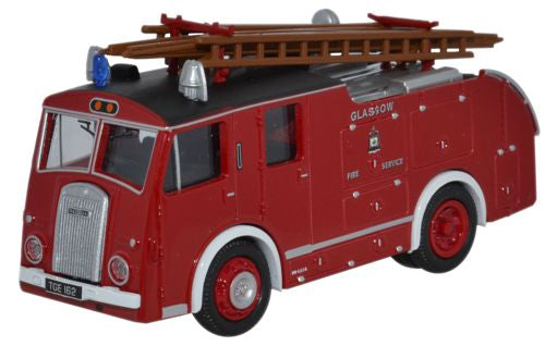76F8003 Oxford Diecast Dennis F8 in Glasgow Fire Brigade livery